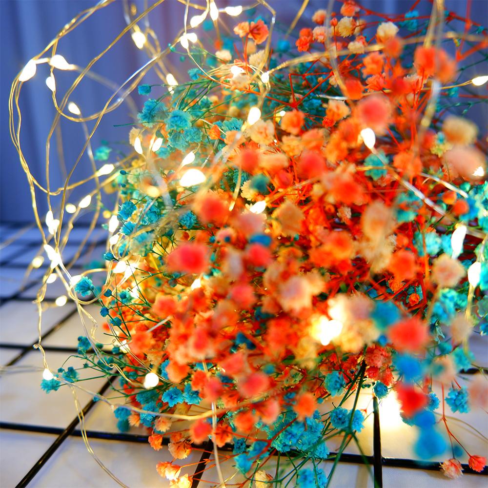 5-10 м светодиодные гирлянды из медной проволоки гирлянды ночник для рождественской гирлянды для комнаты спальни Крытый свадебный декоративный светильник