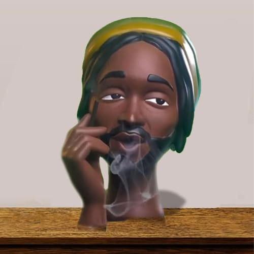 Черная женская курильница для благовоний Черная мужская курильница для благовоний Голова для лица Украшение комнаты Классные предметы для домашнего декора