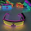 Новые Светящиеся Очки LED Gafas Светящиеся Bril Неоновые Рождественские Светящиеся Солнцезащитные Очки Мигающий Свет Стекло для Вечеринки Реквизит Костюмы