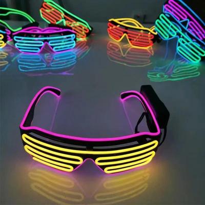 Новые Светящиеся Очки LED Gafas Светящиеся Bril Неоновые Рождественские Светящиеся Солнцезащитные Очки Мигающий Свет Стекло для Вечеринки Реквизит Костюмы