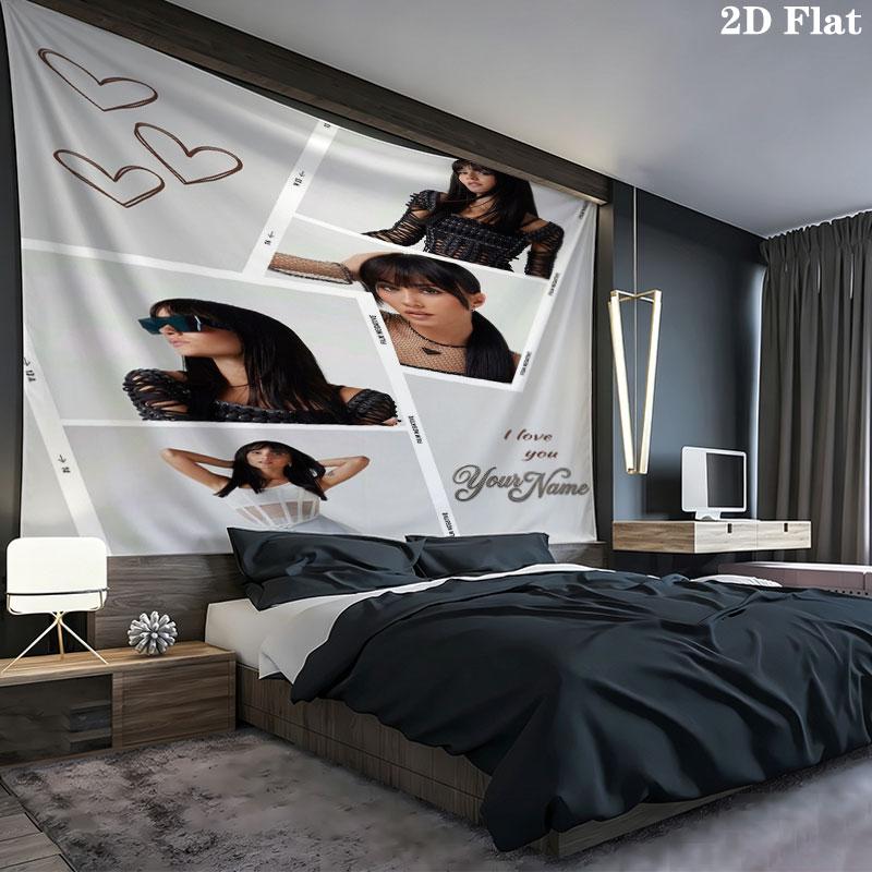 Aitana Custom Name Wall Tapestry Aesthetic Wall Hanging Printed Fabric Blanket Decorative Tapestries for Bedroom Living Room Home Decor
