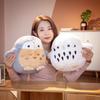 38/45cm Lovely Owl Plush Pillow Cartoon Animal Dolls Stuffed Soft Nighthawk Plush Toys Cute Sofa Back Cushion for Kids Girls
