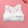 Детское нижнее белье, хлопковые бюстгальтеры для девочек, мягкая чашка из губки, тренировочный бюстгальтер для девочек-подростков, дышащий бюстгальтер для девочек-подростков