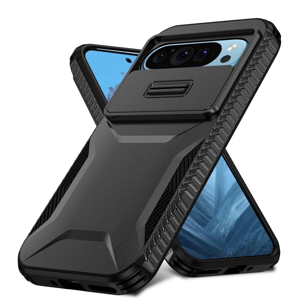 KEYSION Противоударный защитный чехол для Google Pixel 9 Pro XL Slide, защитный чехол для объектива камеры, задняя крышка для телефона Google Pixel 8 Pro 8A