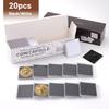 20Pcs Coin Capsules Holder 20mm-40mm Acrylic Square Adjustable Gaskets Organizer Storage Box Round Medal Coin Protection Box