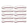 10pcs 240 Grit Sanding Belt 3/8 x 21 Inch Sandpaper Belt Aluminum Oxide Sandpaper  Rust Removal