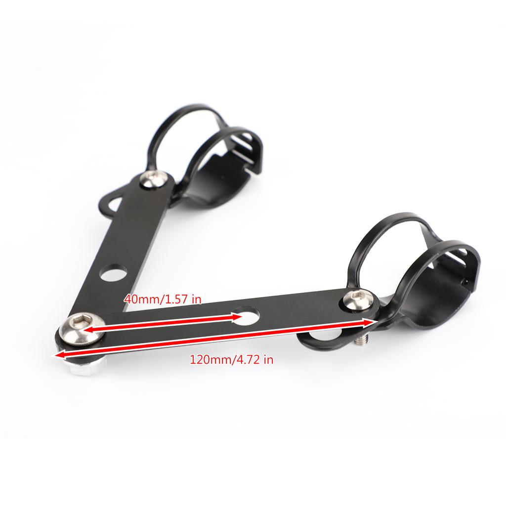 41мм-51мм Вилка Черный Кронштейн для Крепления Фары Мотоциклетный Держатель Фары Адаптер