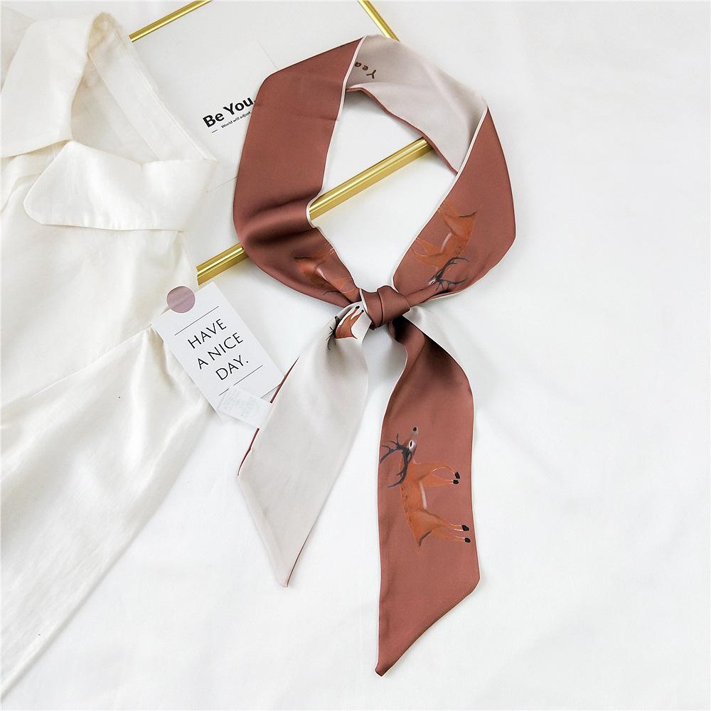 New Scarves Silk Scarves Women'S Spring And Autumn Season Long Decorative Professional Scarves Summer Thin Styles Paired With Shirts Stylish