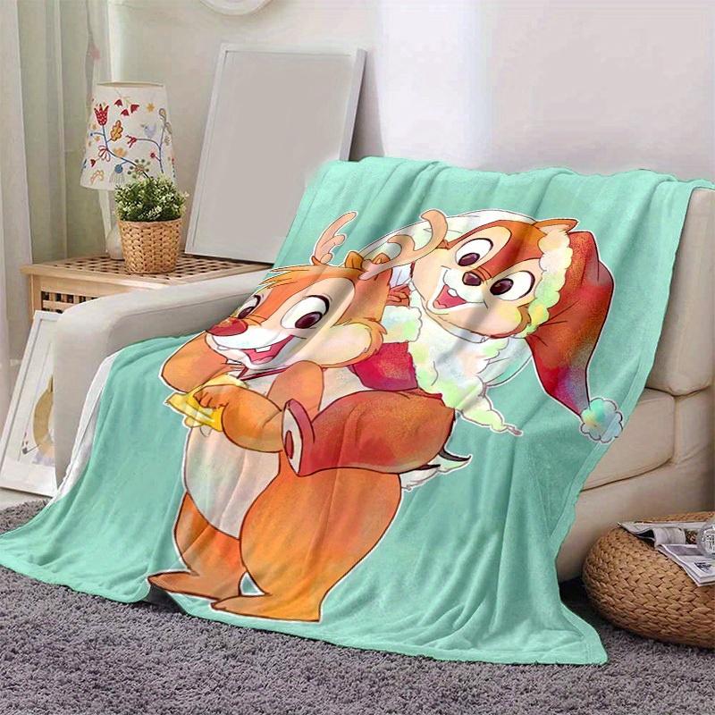 1pc, Christmas Reindeer & Santa Claus Blanket Festive Home Decor, Couch Throw Blanket, Gift for Friends, Soft Coverlet, Perfect for Bedroom,
