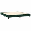 Maison Exclusive - Sommier à lattes de lit et matelas Vert foncé 180x200cm Velours