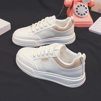 Туфли на платформе белые женские весна и осень новые студенческие универсальные нишевые дышащие кроссовки с нескользящей подошвой