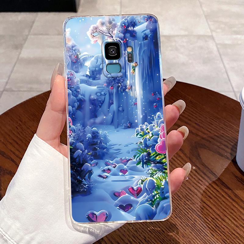Чехол для Samsung Galaxy S9 Чехол Samsung S9 Plus S9+ Задняя крышка Эстетичный Модный Милый Кот Мягкий Силикон Прозрачный Чехол для Телефона