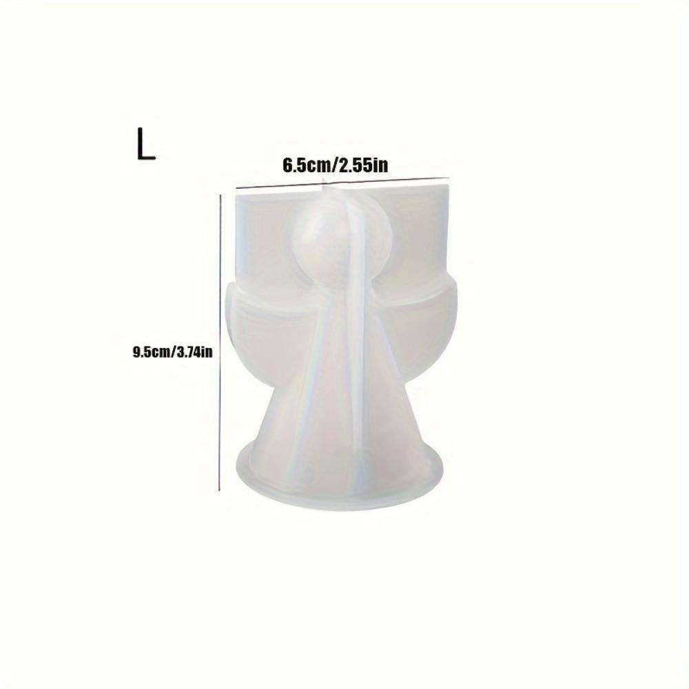 Силиконовая форма «Ангел» для свечей, смолы и бетона: Идеально подходит для создания украшений своими руками и домашнего декора.