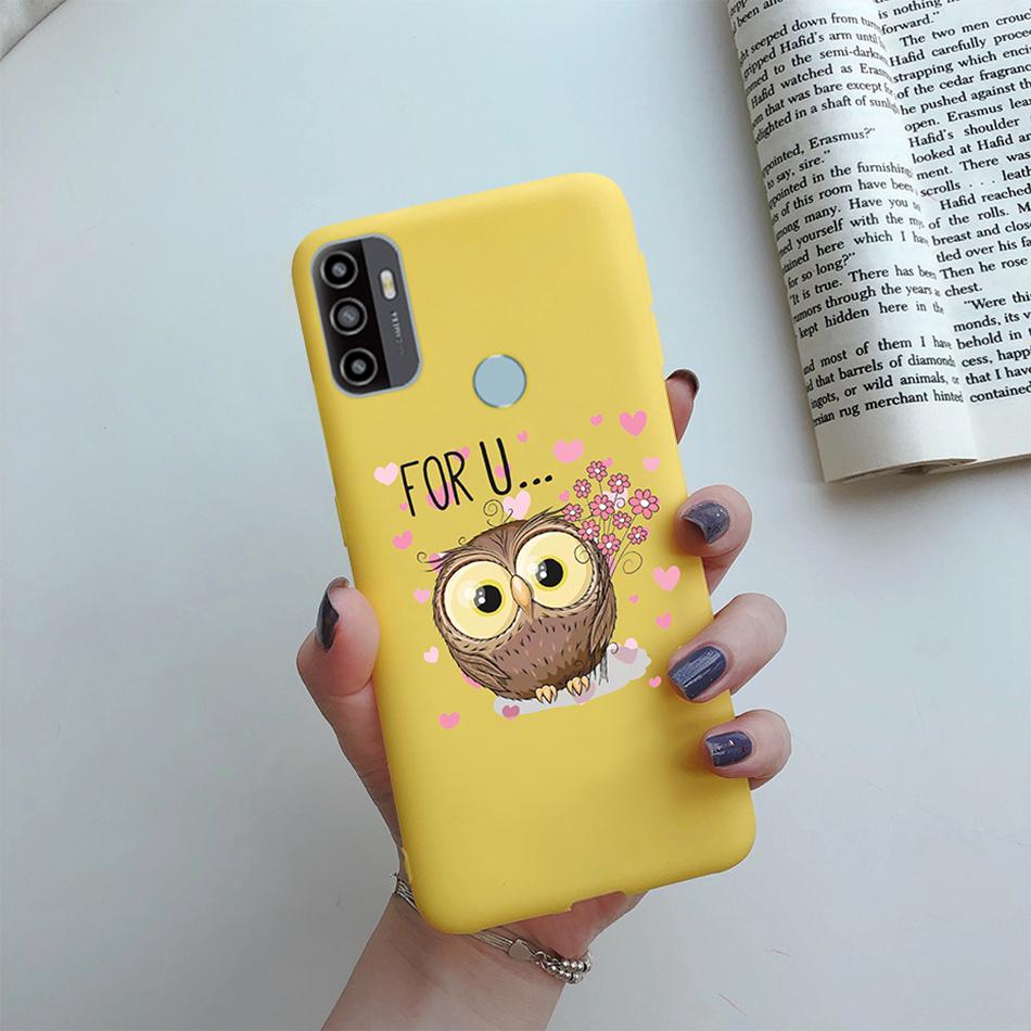 Чехол для OPPO A53S 2020 Мультяшный Coque Сердце Нарисованный Силиконовый Задняя Панель Телефона Для oppo a53s A 53s A53 s oppoa53 2020 Чехол-Ракушка
