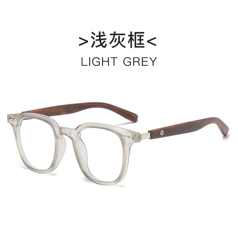 Большая оправа с текстурой ретро-дерева, сверхлегкая и тонкая, анти-синее излучение, женские очки для близорукости, черная оправа может сочетаться с простым лицом