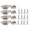 4Sets Hinges for Cabinet Kitchen W/Damping Buffer Door Bisagra Cold Rolled Steel HardwareStraight