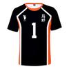 Summer New Hinata Shoyo Shadow Mountain Tobio T-shirt Cosplay Costume Karasuno Club Volleyball Adult Men Kids Top 2021 Anime