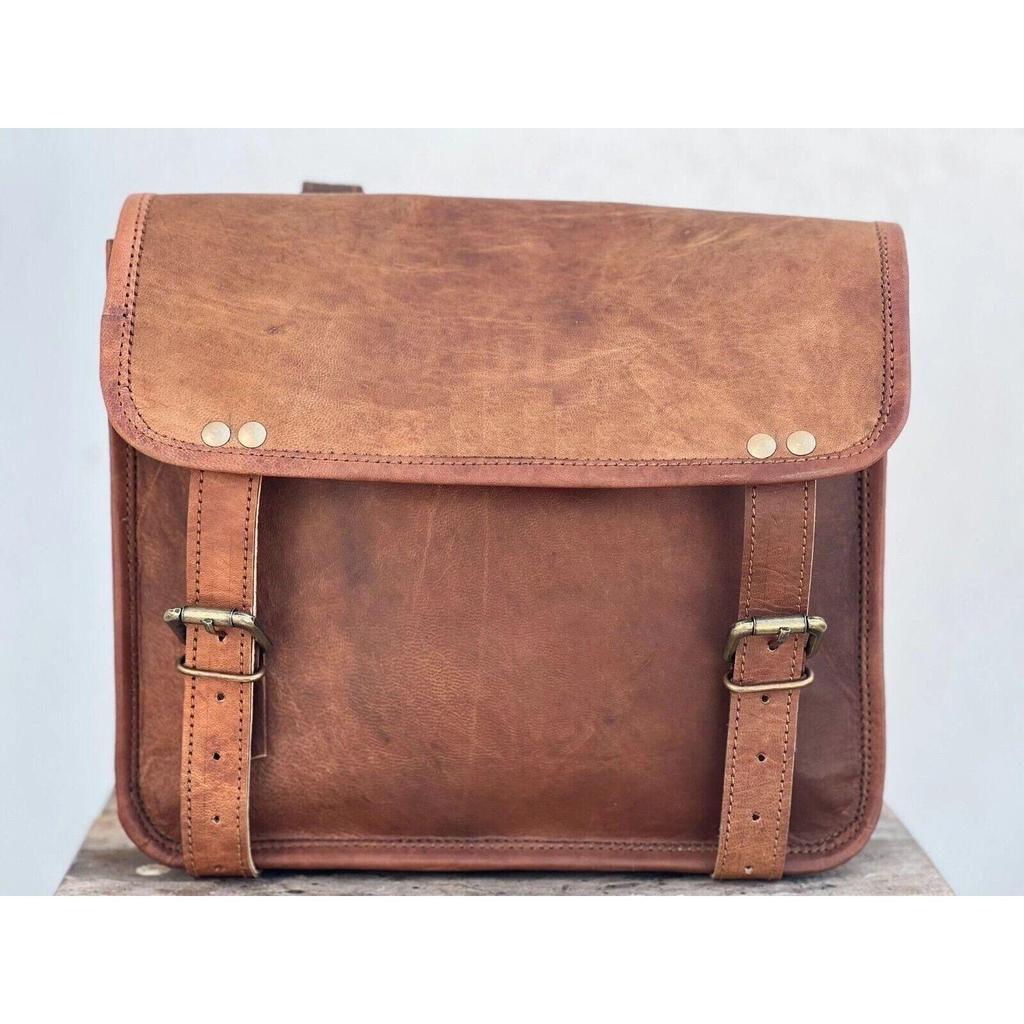 Saddlebags Motorcycle 2 Side Leather Side Pouch Saddle Panniers 2 Bags