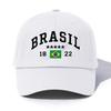 1 шт. Бейсболка с принтом BRASIL для взрослыхМинималистичный Ретро Стиль Повседневная Мягкая Регулируемая Кепка ПапыИдеально В Качестве Подарка