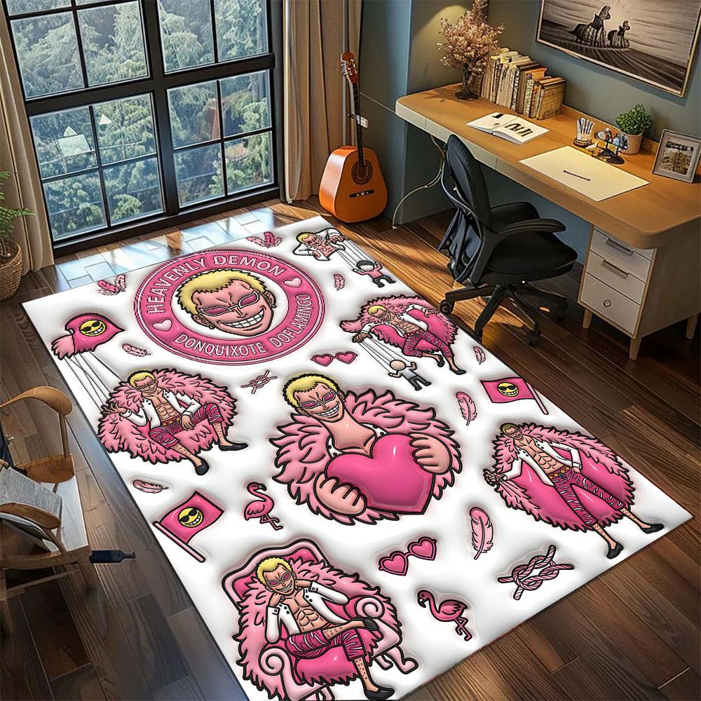 OnePiece Play Floor Mat Carpet for Living Room Bedroom Home Decor Cool Movie