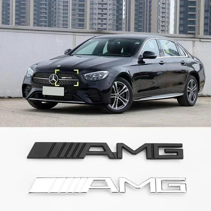 Горячий 2025 Для AMG W124 2025 GLC GLK Горячий Горячий Для Автомобиля AMG Для Mercedes Benz AMG 1 шт. Передняя Решетка Эмблема Значок Наклейки Для Mercedes B