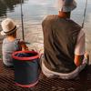 Collapsible Bucket with Handle Fishing Storage Container Wash Basin for Travel