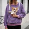 Women's Fashionable Solid Color Long Sleeved Casual Pullover Sweatshirt Top