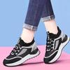 Ladies Shoes 2024 New Lace Up Women's Vulcanize Shoes Autumn Breathable Mesh Mixed Colors Casual Comfortable Walking Shoes