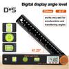 Высокоточный ЖК-дисплей спиртового уровня 4 в 1, цифровой угловой измеритель уровня, аксессуары для дома