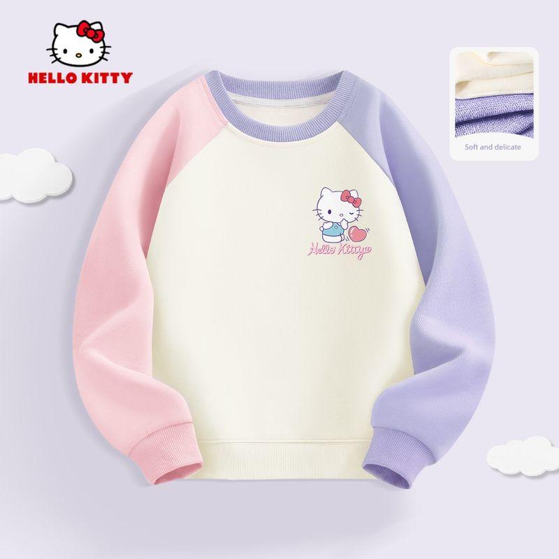 Детская толстовка Hello Kitty 2026 Новая весна Детский топ Весенняя одежда для детей Тонкий топ