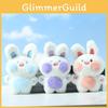 Charming Pink And Blue Plush Bunny Doll Cartoon Keychain Soft Toy For Bags