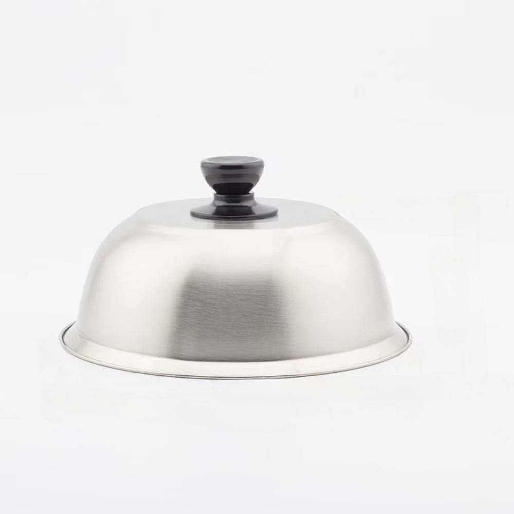 1 шт. Сковорода из нержавеющей стали Куполообразная крышка Плавление сыра Сэндвич Стейк Круглая крышка для накрывания Барбекю Гамбургер Посуда