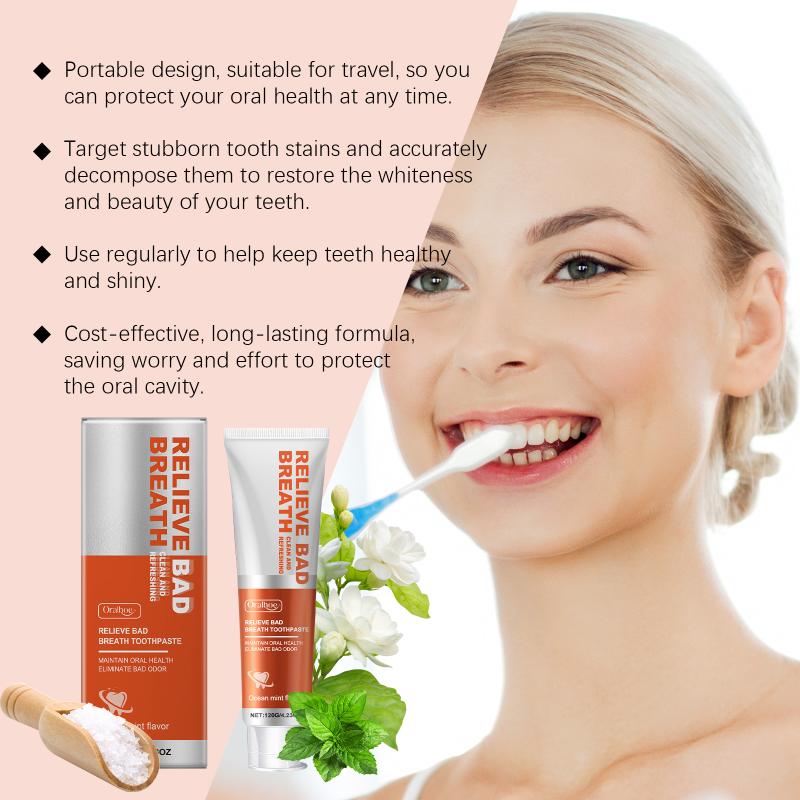 Oralhoe Toothpaste Gentle Cleanser That Takes Good Care Of Your Teeth, Leaving Them Shiny And Fresh With A Minty Flavor