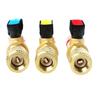 R22 Refrigerant Valve 1/4" Male To 1/4" Female AC Charging Hoses Straight Ball Valves for Refrigeration Manifold Gauges