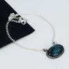 Blue Fire Labradorite Gemstone Handmade 925 Sterling Silver Necklace Natural Labradorite Handmade Jewelry Necklace For Women Necklace For Her