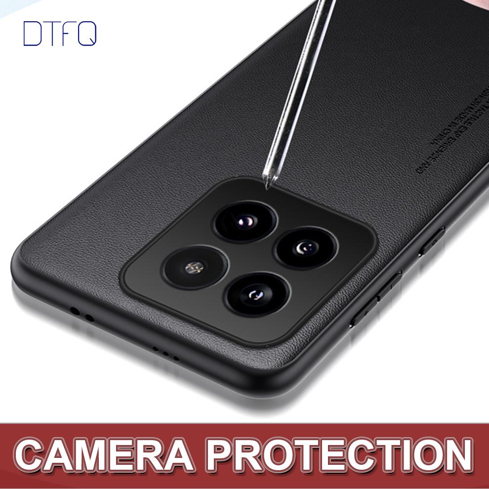 Чехол для Xiaomi 14 Pro Ударопрочный кожаный чехол с узором для Xiaomi 14 Coque Funda Cover Роскошный кожаный чехол для Xiaomi 14 Pro