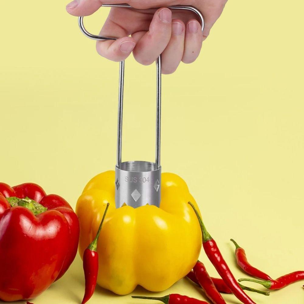 Stainless Steel Core Remover Rotating Vegetable Corer Tool Kitchen Vegetable Tools  Home Supplies