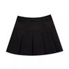 Women's Gray Pleated High-Waist A-Line Skirt - 2024 Spring Trendy & Slim Design