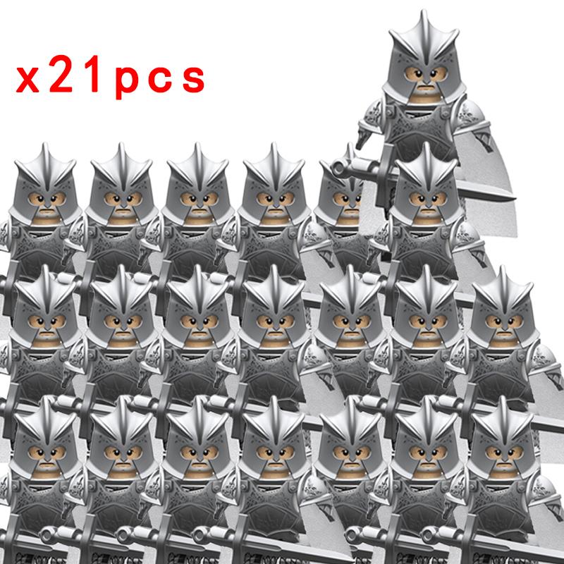 MOC Престолы Золотая Броня Воин Стражник Джейме Ланнистер Барристан Селми Мерин Трант Конструкторы Мини Экшн Фигурка Игрушки