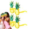 Смешные гавайские очки пляжные солнцезащитные очки party sunglasses гавайские тропические ананасовые очки летние пляжные декор для дня рождения