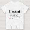 I Want Cotton Casual Cool Loose T-Shirt