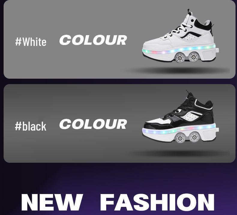 Zhang Guowei Style Adult & Kids 4-Wheel Roller Skates: Walkable & Skatable