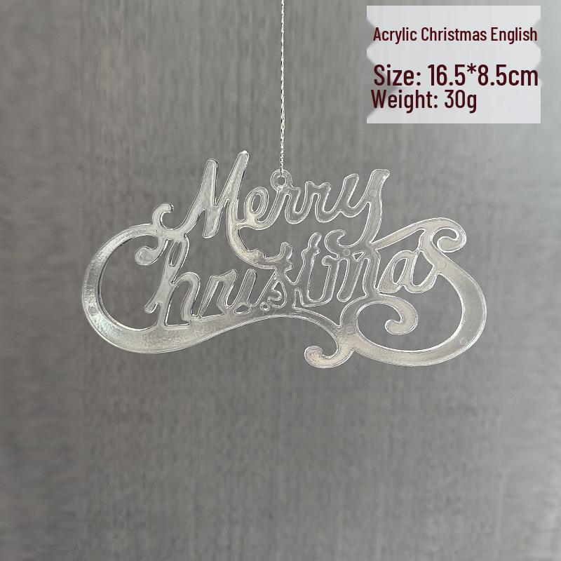 Снежинка Новогодняя елочная игрушка: Акриловая сосулька для праздничного украшения или свадебной инсталляции, прозрачно-белая