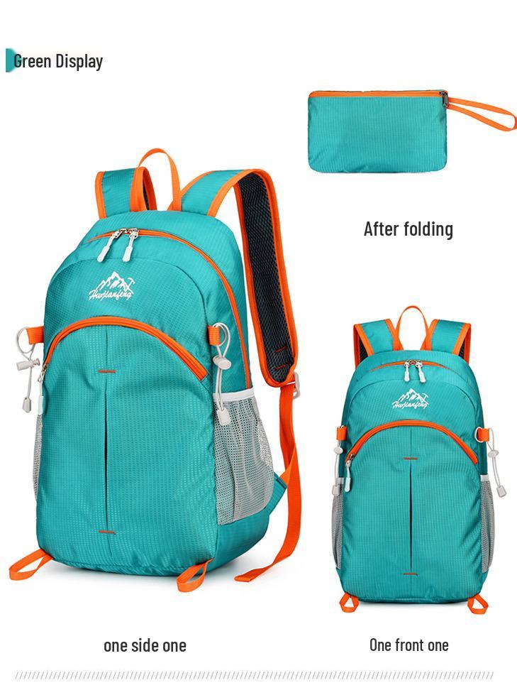 Унисекс Рюкзак для велоспорта и путешествий: Износостойкая, складная, водоотталкивающая нейлоновая сумка