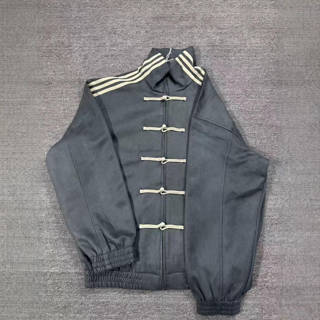 Мужская китайская куртка Тан с воротником-стойкой и пуговицами-лягушками - Дизайн для Нового года и Праздника Весны