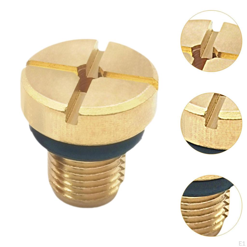 Винт для стравливания воздуха из расширительного бачка охлаждающей жидкости, Сливной винт радиатора, Премиум, Заменяет латунь