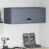 Wall Mounted Garage Cabinet with Gas Spring Door Anthracite