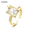 Классическое кольцо Lindon из медного сплава с цирконием, женские ювелирные изделия, свадебный подарок для вечеринки