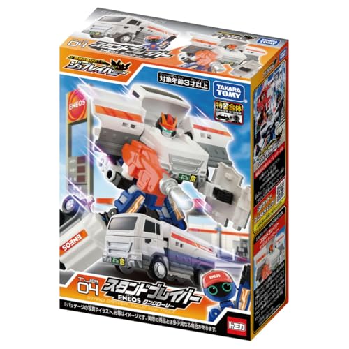 TAKARA TOMY Tomica Работа и Труд TJB04 Стенд Braver Бензовоз ENEOS Миниатюрная Модель Машинки Игрушка для Детей от 3 лет