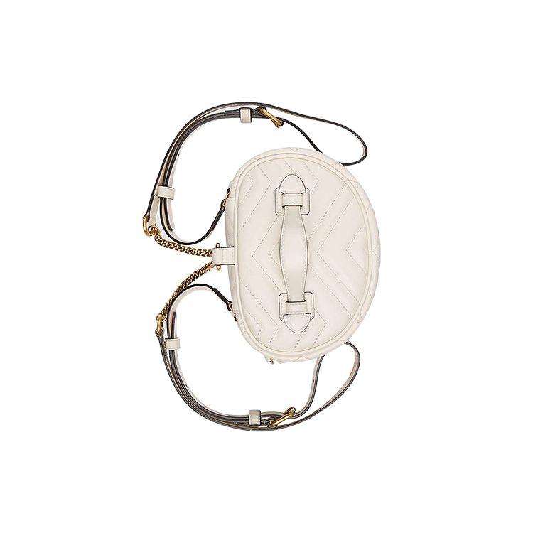 Gucci GG Marmont Стеганый Кожаный Мини-Рюкзак Женский Рюкзак Белый 598594-DTDCT-9022